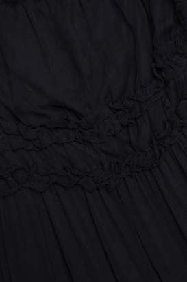 Love Sam Ruffle-trimmed Gathered Georgette Dress