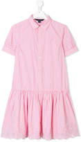 Thumbnail for your product : Ralph Lauren Kids striped shirt sleeve shirt dress