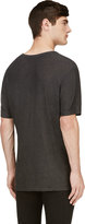 Thumbnail for your product : Alexander Wang T by Charcoal Grey Silk Slub T-Shirt