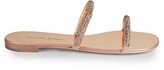 Thumbnail for your product : Giuseppe Zanotti Croisette Crystal-Embellished Suede Slides