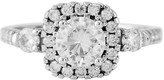 Thumbnail for your product : Moissanite 9Ct Gold 6Mm Centre 1.33Ct Total Vintage Style Ring