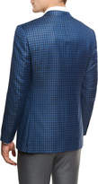 Thumbnail for your product : Ermenegildo Zegna Check Two-Button Sport Coat, Blue