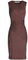 Diane Von Furstenberg Paneled Printed Silk-Jersey Dress