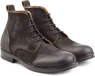 Fiorentini+Baker Distressed Suede Lace-Up Boots