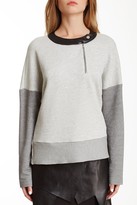 Thumbnail for your product : Cut25 Leather Trim Paneled Sweatshirt
