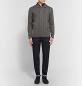 Thumbnail for your product : Loro Piana Cable-Knit Cashmere and Silk-Blend Sweater
