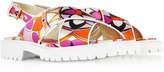 Thumbnail for your product : Emilio Pucci Arenal Print Twill Silk Sandals