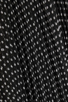 Thumbnail for your product : Alice + Olivia Katz Asymmetric Pleated Polka-dot Georgette Maxi Skirt