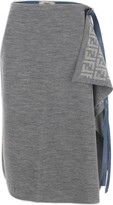 Thumbnail for your product : Fendi Asymmetrical Hem Midi Skirt