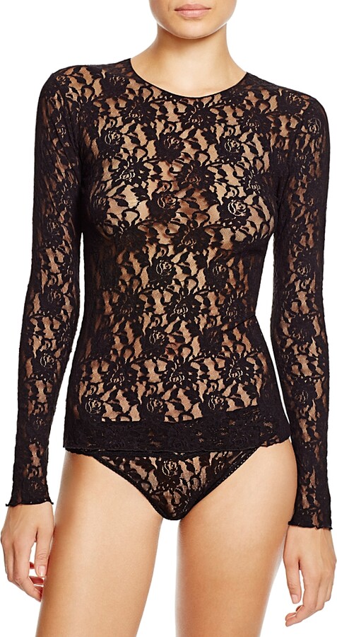 Hanky Panky Signature Lace Long Sleeve Top