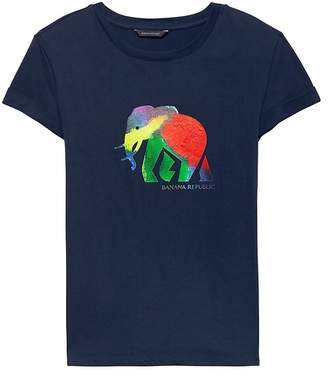 Banana Republic Pride 2018 Elephant Roll-Cuff T-Shirt (Women's Sizes)