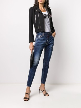 DSQUARED2 Rhinestone-Embellished Skinny Jeans