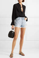 Thumbnail for your product : Stella McCartney Distressed Denim Shorts - Blue