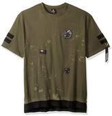 Thumbnail for your product : Southpole Men's Short Sleeve Crew Neck Tee With Patch and Prints
