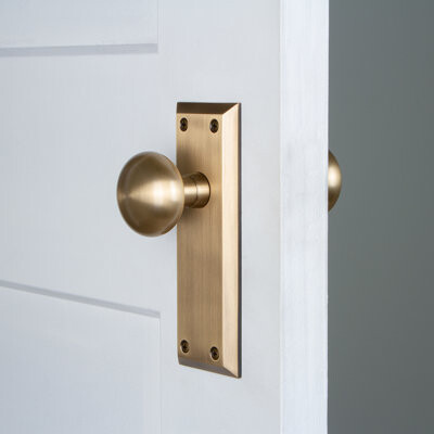 Grandeur Fifth Avenue Plate Double Dummy with Fifth Avenue Door Knob