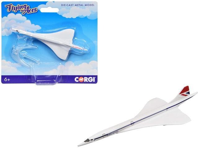 Corgi BAe/Aerospatiale Concorde Commercial Aircraft 'British Airways' White 'Flyin Aces' Series Diecast Model