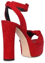 Thumbnail for your product : Giuseppe Zanotti 120mm Suede Platform Sandals