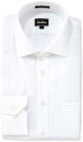 Thumbnail for your product : Neiman Marcus Classic Fit Regular Finish Herringbone Stripe Shirt, White