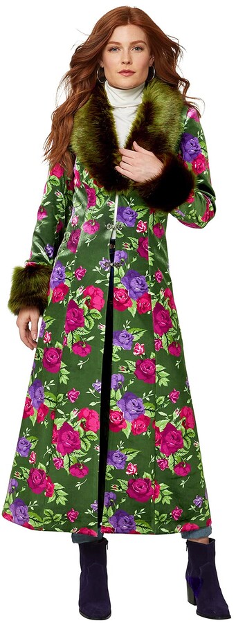 joe browns floral parka coat