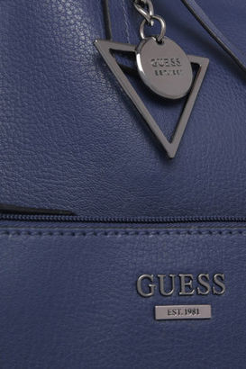 GUESS NEW VN677823Nav Kinley Double Strap Tote Bag Navy