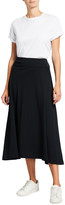 Thumbnail for your product : Joan Vass Petite Long Cotton Interlock Skirt