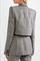Thumbnail for your product : Alexander McQueen Prince Of Wales Checked Wool Blazer - Gray