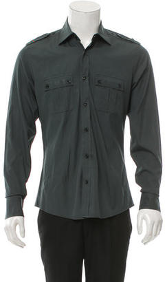 Gucci Long Sleeve Military Shirt