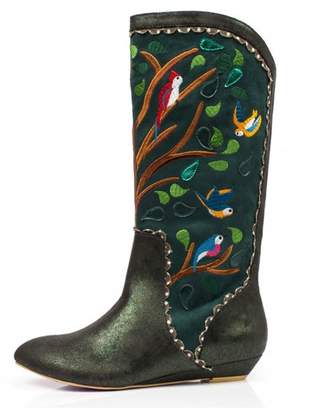 Irregular Choice Septima Embroidered Boots