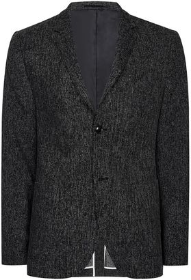 Topman Charcoal Neppy Relaxed Fit Blazer