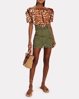 Thumbnail for your product : Marissa Webb Belted Cotton Twill Mini Skirt