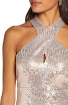 Thumbnail for your product : Eliza J Sequin Cross Neck Body-Con Dress