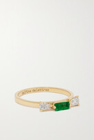 Thumbnail for your product : Delfina Delettrez 18-karat Gold Diamond And Emerald Ring - 5