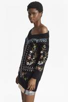 Thumbnail for your product : French Connection Bijou Embroidery Knit V Neck Jumper