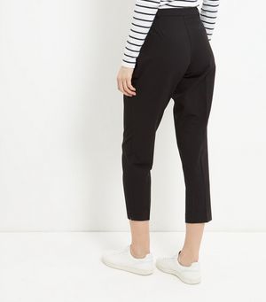 New Look Blacked Cropped Slim Leg Trousers