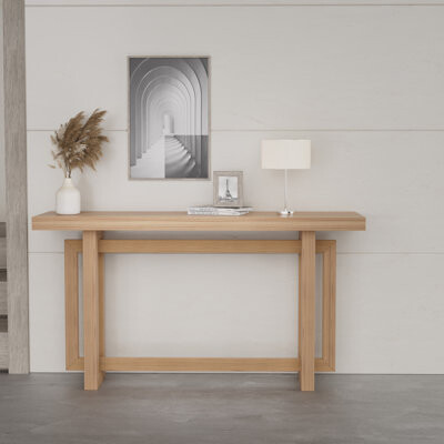 George Oliver 59.05Inch MDF Console Table Narrow Entryway Table For Hallway Behind The Couch Living Room Foyer Easy Assembly
