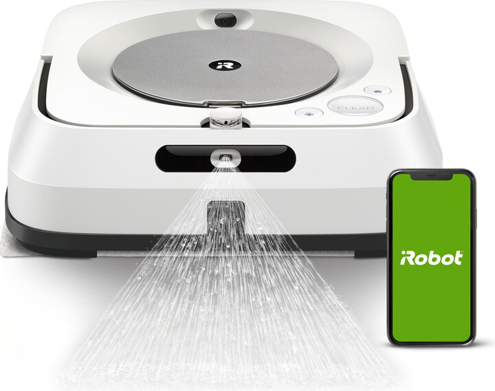 iRobot Braava Jet M6 (6110) Ultimate Robot Mop- Wi-Fi Connected, Precision Jet Spray, Smart Mapping, Works with Google Home, Ideal for Multiple Rooms, Recharges and Resumes