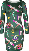 Thumbnail for your product : Mary Katrantzou Silk Satin Sheath Dress Gr. S
