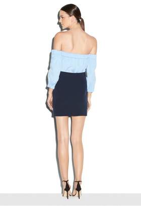 Milly Italian Cady Modern Mini Skirt