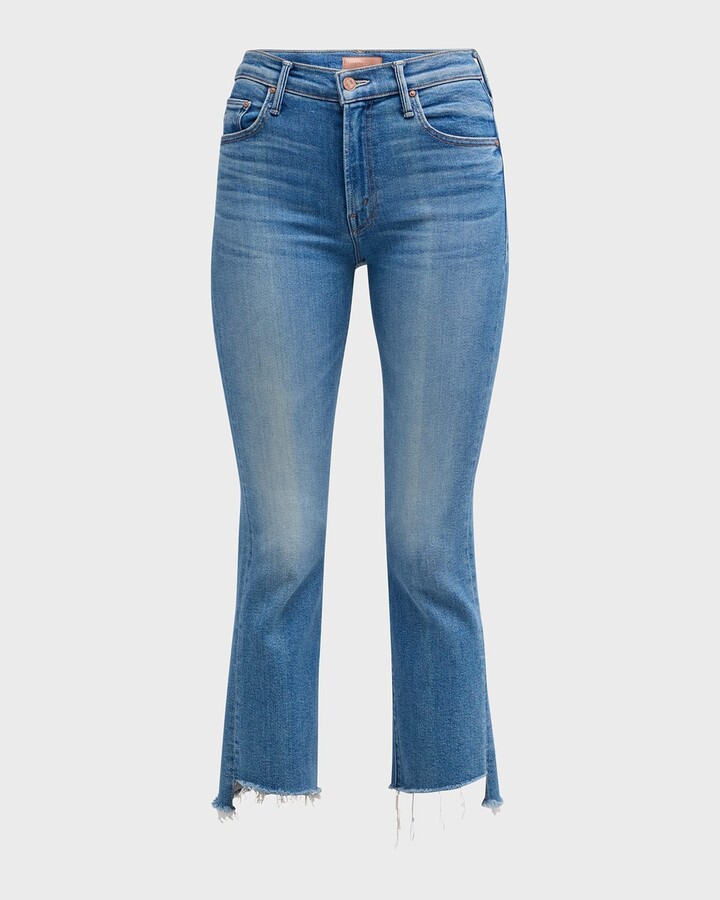 Mother The Insider Crop Step Fray Jeans