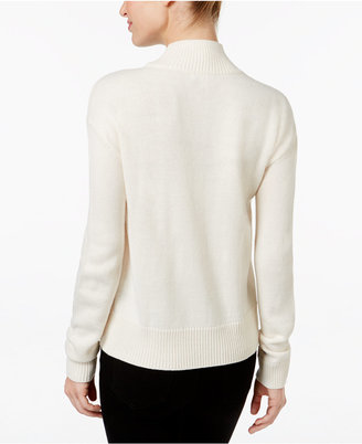 Calvin Klein Jeans Mock-Neck Logo Sweater