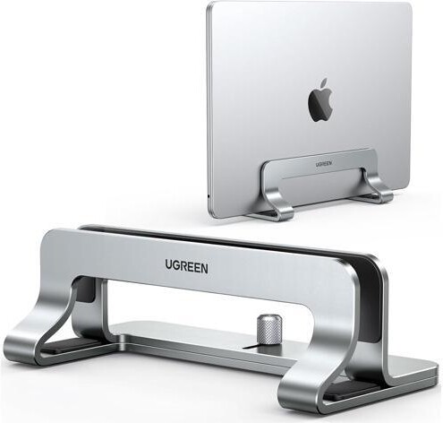 Junchi UGREEN Vertical Laptop Stand Dock Aluminum Compatible with MacBook Pro, MacBook Air Laptop Holder for Desk Vertical Adjustable for Up to 17.3 Inch...