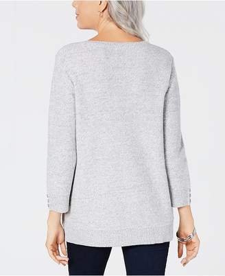 Karen Scott Textured Sweater, Created for Macy's