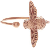 Thumbnail for your product : Olivia Burton Bee 18ct rose gold plated sterling silver ring, Women's
