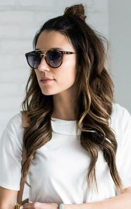 Ily Couture Anna Tortoise Sunglasses - Grey Lenses