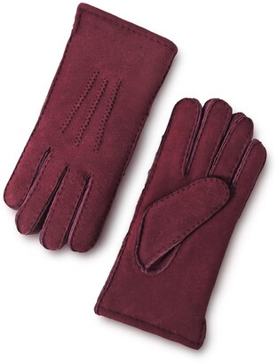 100% Echt Leder Handschuhe Damen Lange Lederhandschuhe,women Long Gloves Red 