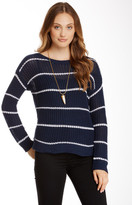 Thumbnail for your product : C&C California Open Weave Striped Sweater