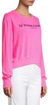 Thumbnail for your product : Sundry Cropped Blouson Sweatshirt