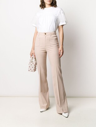 RED Valentino High-Waisted Flared Trousers