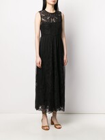 Thumbnail for your product : RED Valentino Floral Organza Sleeveless Dress