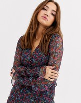 Thumbnail for your product : Stevie May Mercy ditsy floral print ruffle dress